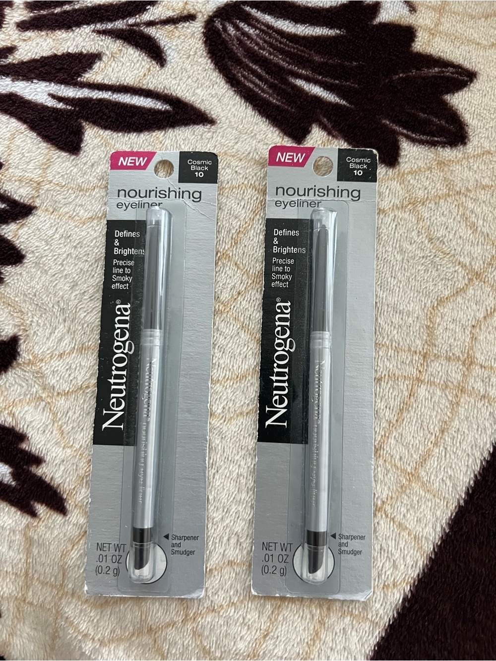 2 New Neutrogena Nourishing Eyeliners Cosmic Black 10